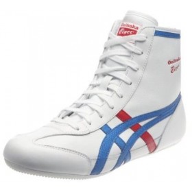 Chaussures onitsuka tigger wrestling white black tout cuir